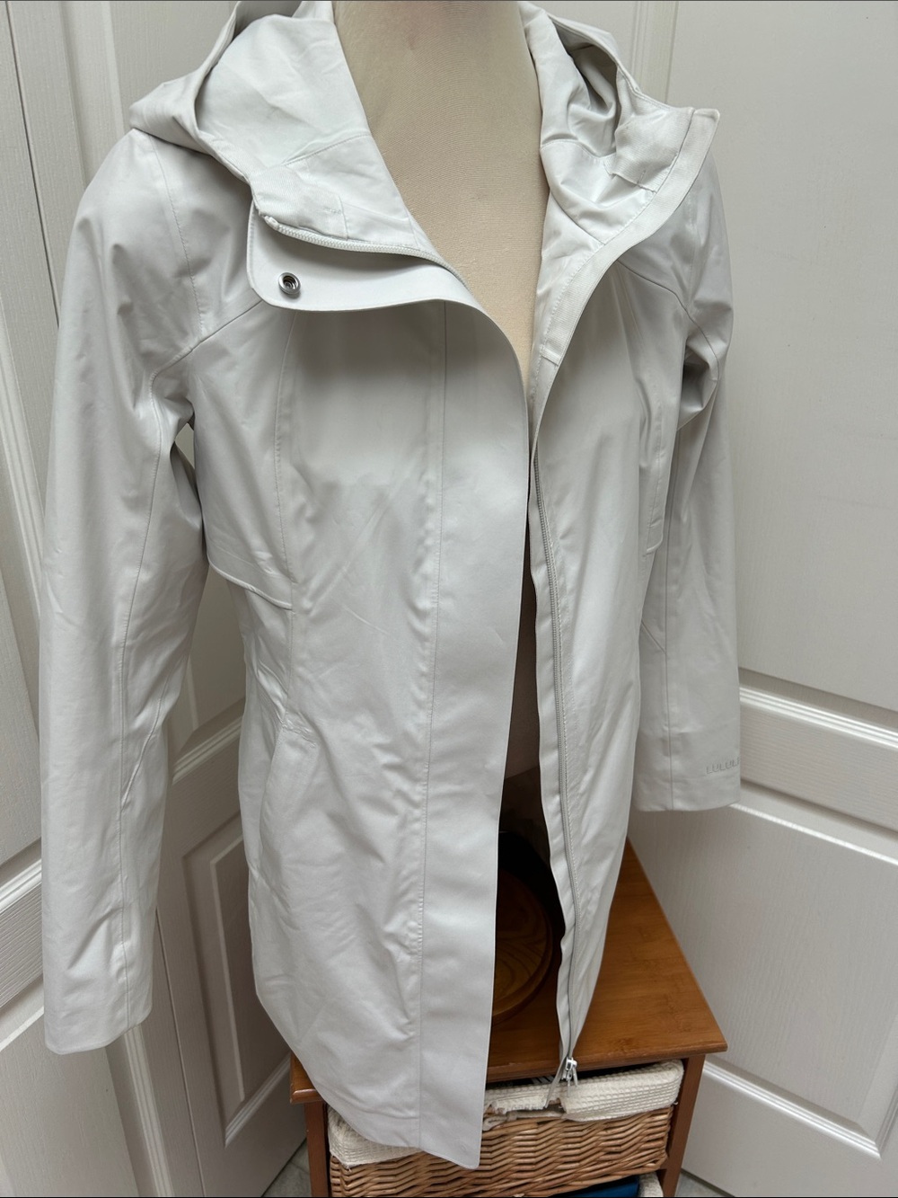 Women’s White Hooded Coat - Classic Lightweight Jacket